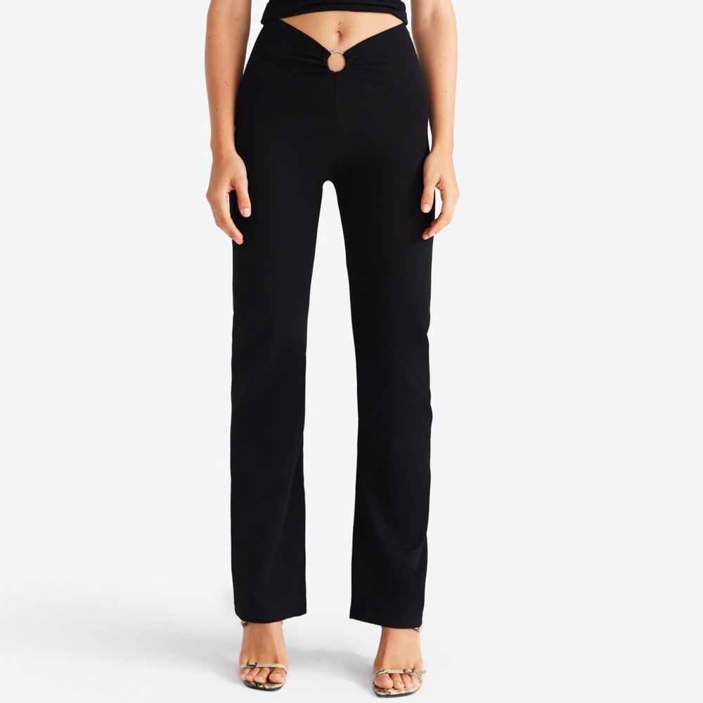 Susamusa London Oring Trousers Black pants size 8 low rise